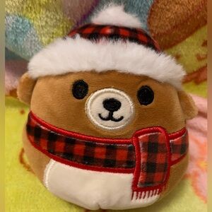 5” Squishmallow Christmas Ornament Baron the Bear